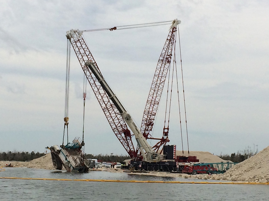 CRC in underwater crane rescue